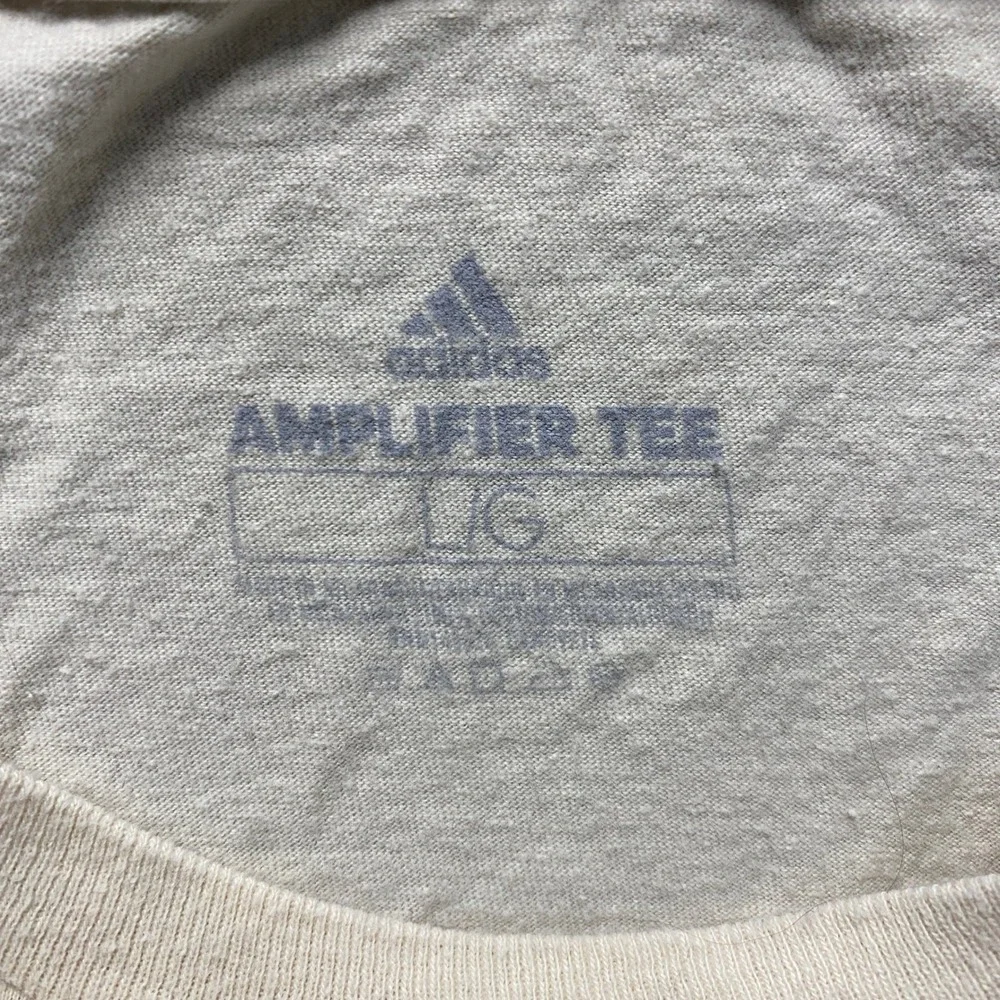 Adidas Amplifier Tee Mens Large Tan Camo Box Logo Graphic T-Shirt